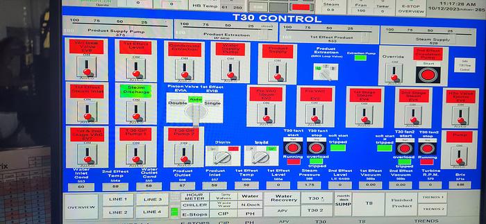 Used Evaporator, 2-Effect, Stainless Steel, Rossi & Catelli T30 D.E. Venus #4487802