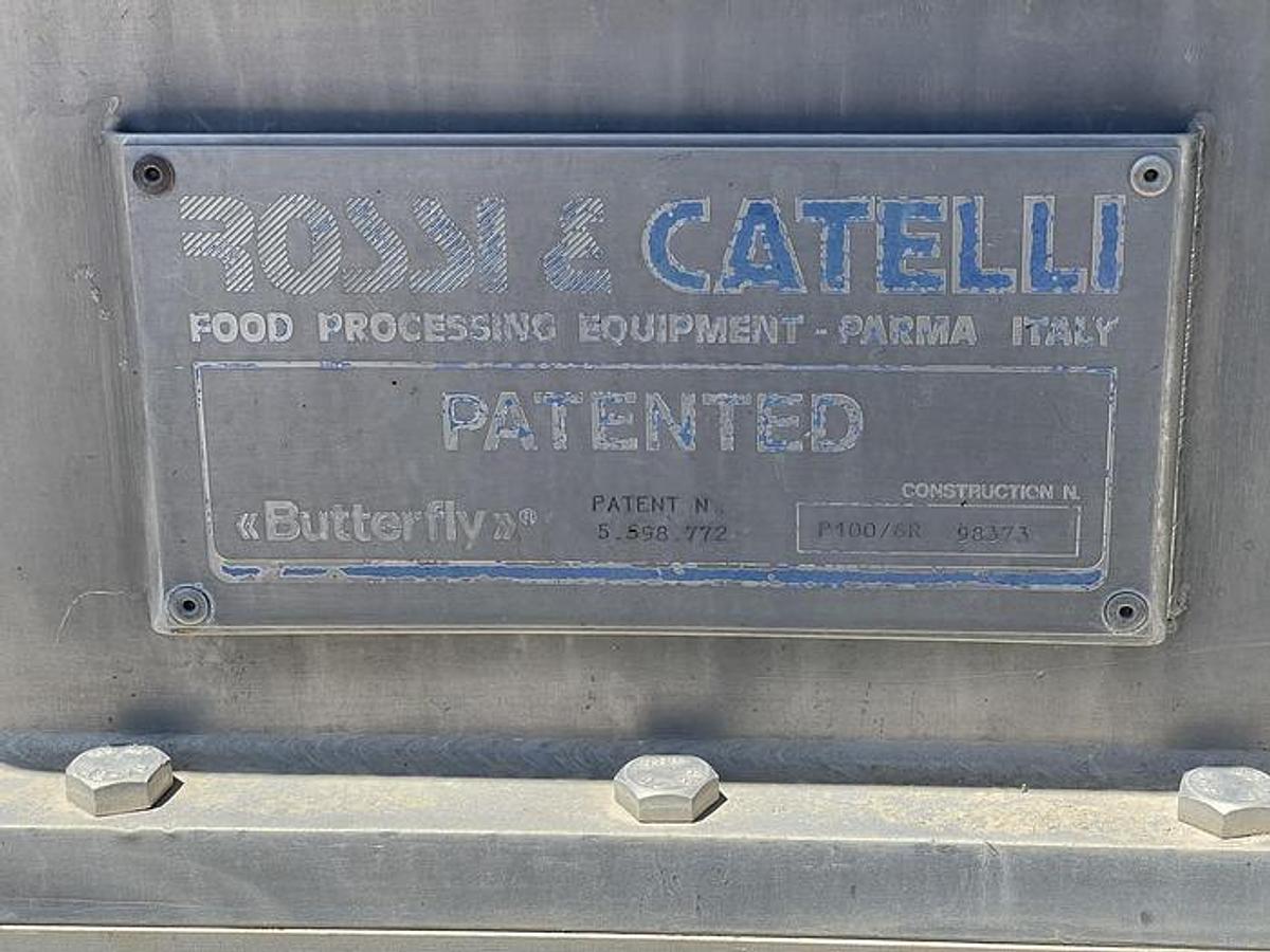 Used Pulper, Finisher, Rossi Catelli, Model P100/6R, Butterfly Turbo Juice Extractor, #5991912