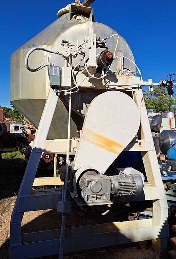 Used Mixer, Conical, 100 CF, 304 S/st, Gemco, 7.5 HP, #S741455