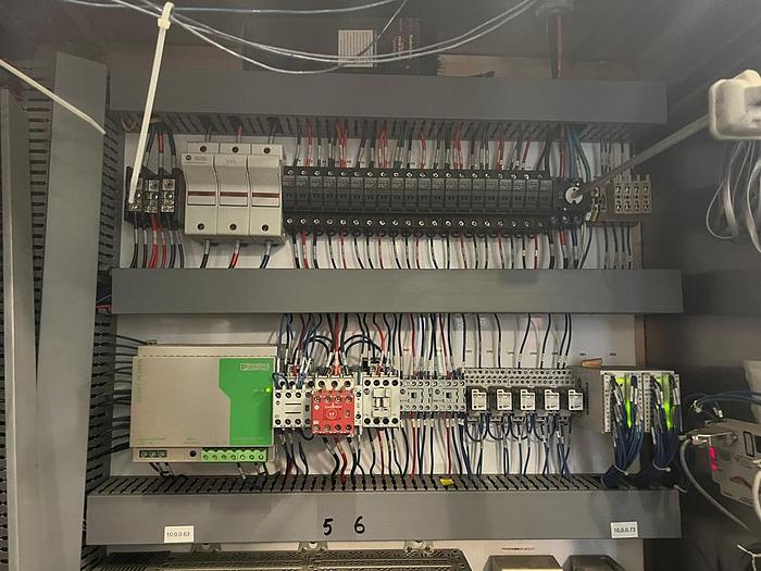 Used Filamatic 2-Head Cubitainer Filler and Capper with Conveyor