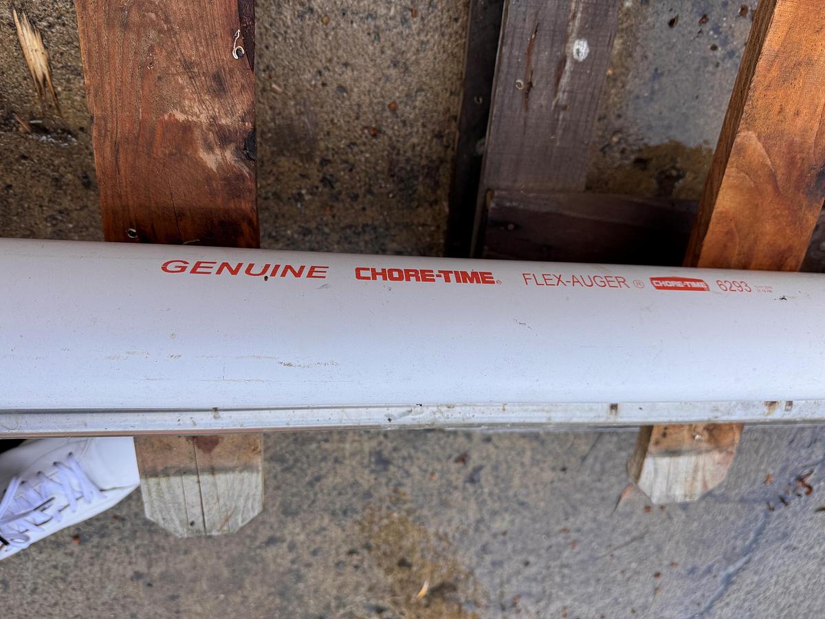 Used Feeder, Screw, 3.5" Diameter, PVC, Mild Steel, Direct Drive, 0.5 HP #5991397