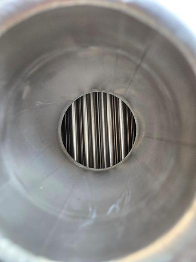 Used Heat Exchanger, Shell & Tube, 233 SF (x2), 466.5 SF Total, Allegheny Bradford, Stainless, #5991338
