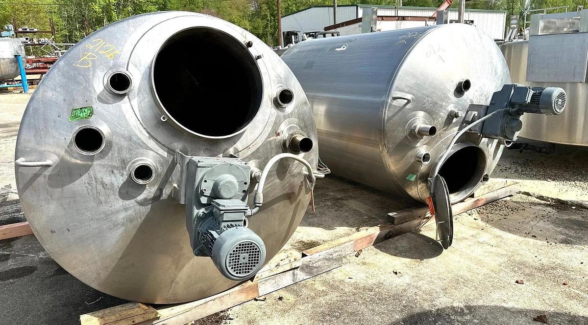 Used Tank, 600 Gallon, 316L Stainless Steel, Walker, Jacketed, #5991835