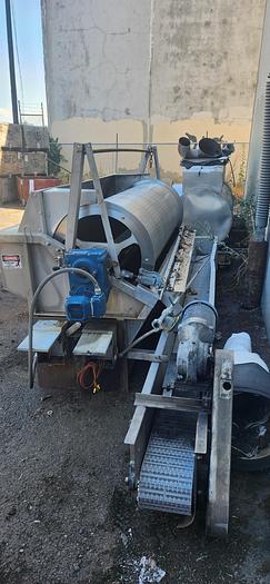 Used Rotary Screen, 25" x 72", Hycor Rotostrainer, Model RSA2572, Stainless Steel #4496754