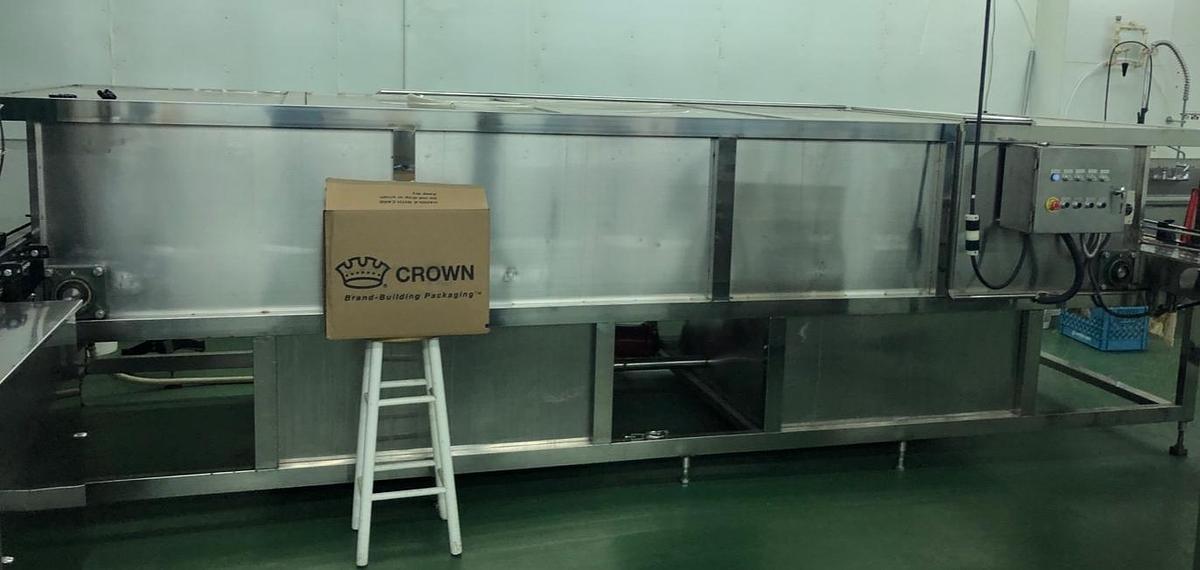 Used Cooling Tunnel, 6' x 15', Water Shower, Hot Fill Bottle Cooling, Stainless Steel, #5991768