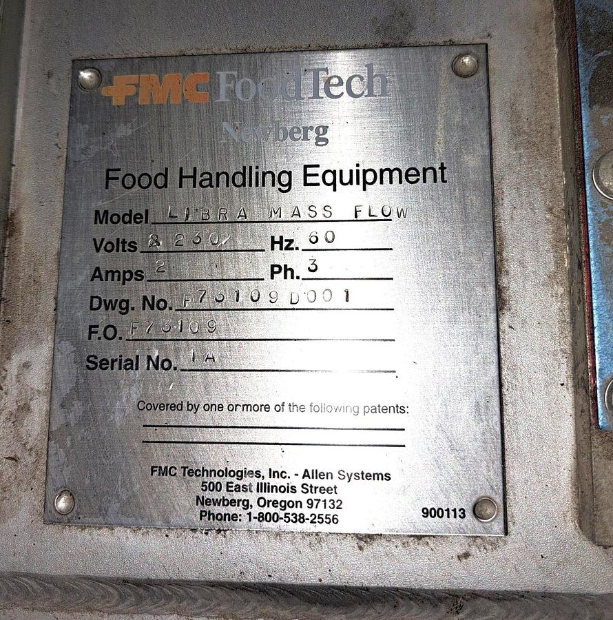 Used Feeder, Vibratory, Weigh, FMC, S/st, Scales, Unused (2) #S738083