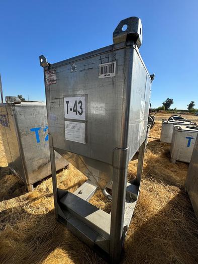 Used Tank, 425 Gallon, 316 Stainless Steel, LiquiTote, #5991123