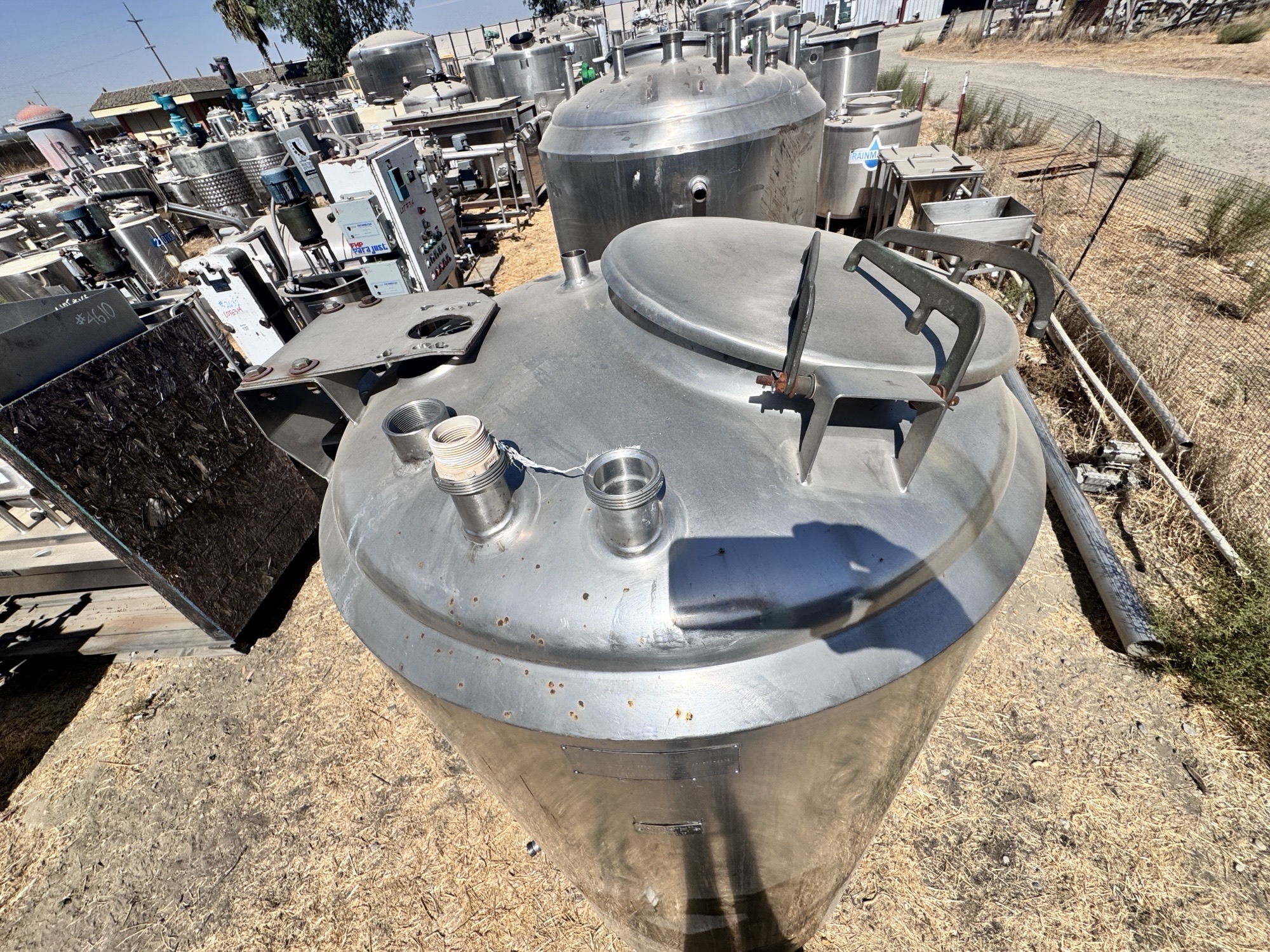 Used Tank, 200 Gallon, Stainless Steel, Jacketed, Agitated, Cherry-Burrell EPDA, #5991977
