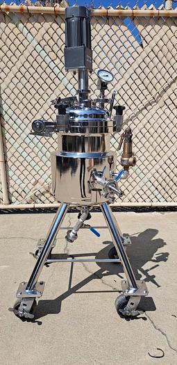 Used Reactor, 4 Gallon, 316L Stainless Steel, FV/50/60 PSI, ALLOY Products #5990948