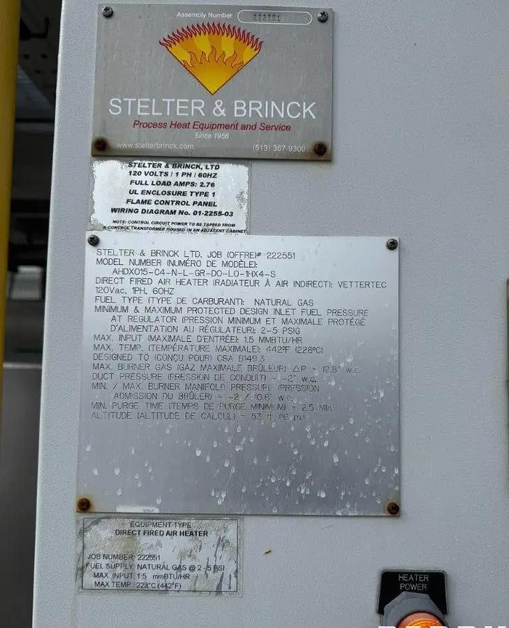 Used Dryer, Spray, VetterTec 500 kg/hr, 304L Stainless Steel Spray Dryer, #5991956