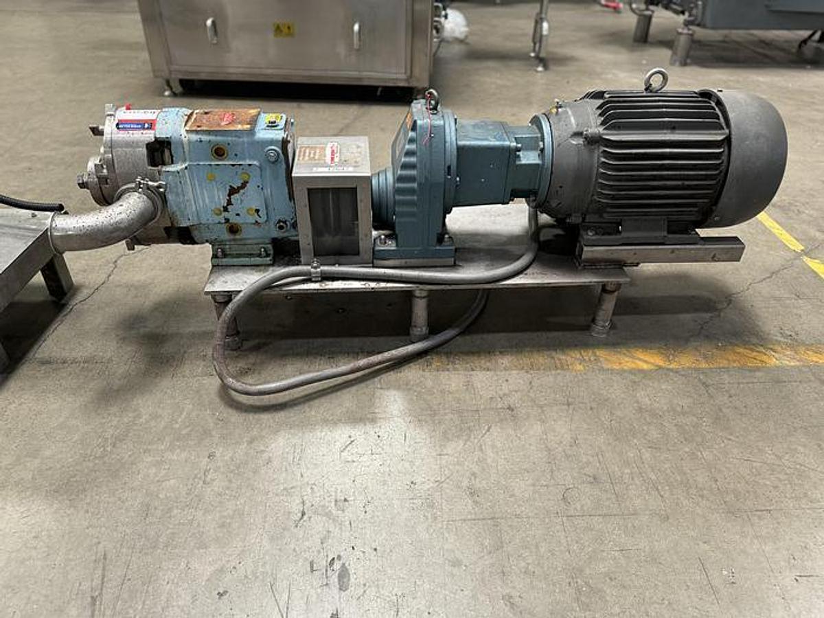 Used Pump, Positive, Waukesha, 130, 10 HP, 3" In/Out, #5991038