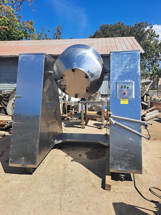 Used Mixer, Conical, Double Cone, 20 Cu Ft, Stainless Steel, 5 HP, #5991566