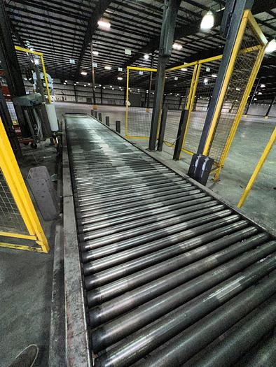 Used Palletizer, A-B-C, Model NODE 7, Automatic, Wulftec Stretch Wrapper, #