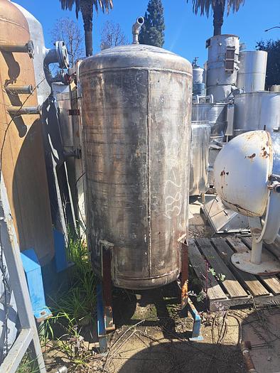 Used Tank, 150 Gallon, 316 Stainless Steel, 29" x 56", Advance DB/ST #S742215