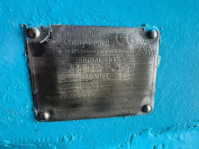 Used Pump, Positive, Waukesha, Model 224, 10 HP, Rectangular Flange, Feed Hopper #S745409