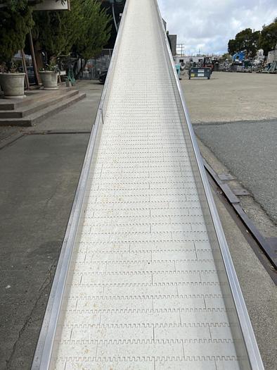 Used Conveyor, Belt, 14" x 19'6", Stainless Steel, Variable Speed, Incline #S744620