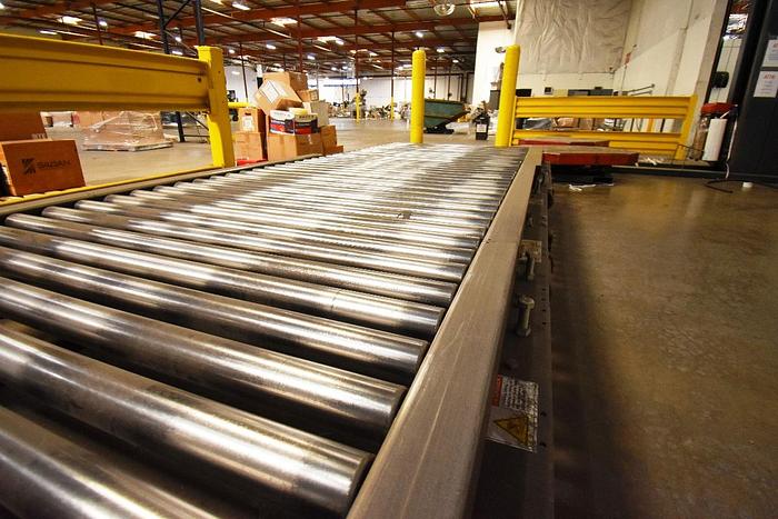 Used Wrapper, Pallet, Wulftec, WCA-SMART, Powered Roller Conveyor, #5991045