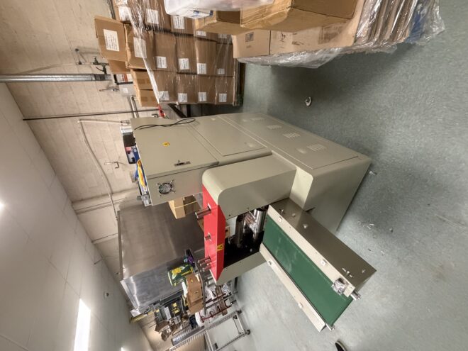 Used Wrapper, Flow Wrapper, Jores Technologies, Model E-FW-450, Horizontal Flow Wrapper, 30–180 Bags/Min, #5992011