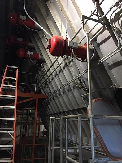 Used Spray dryer 7,000 lbs. Per hour evap. V-bottom dryer three nozzles