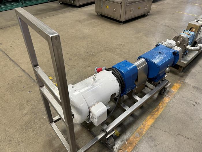 Used Pump, Positive, Waukesha, 130, 15 HP, 3" In/Out, Top Feed, #5991044