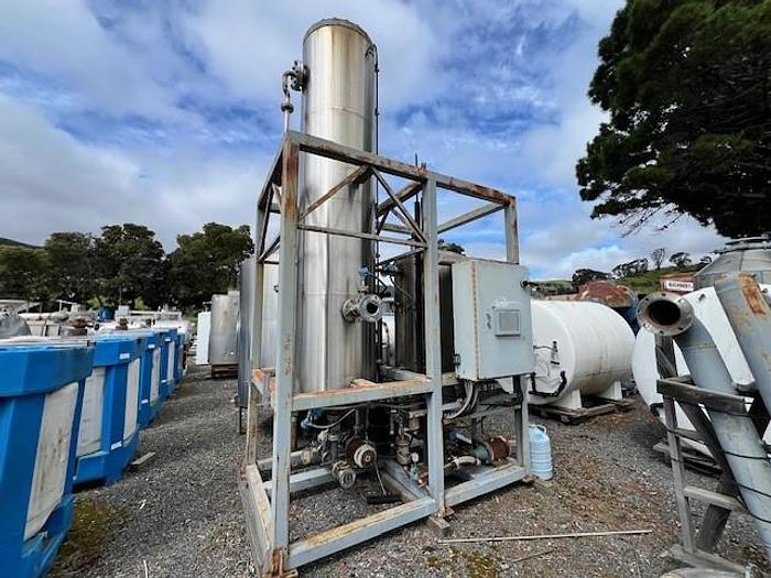 Used Scrubber, Solvent Recovery, 600 CFM, S/st, Chiller, Carbon, #C737471