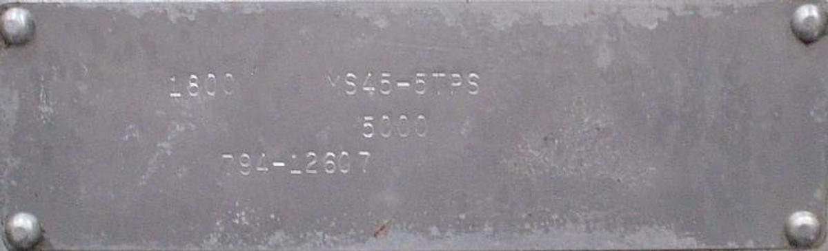 Used Homogenizer, High Pressure, APV Gaulin MS45, 5TBS, Two Stage, 5,000 PSI, #5991689