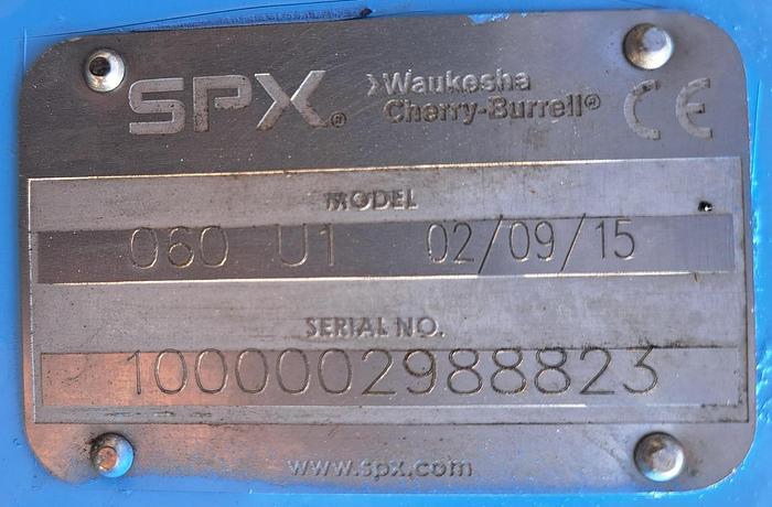 Used Pump, Positive, Waukesha, Model 060U1, 316 Stainless Steel, 5 HP #S745385