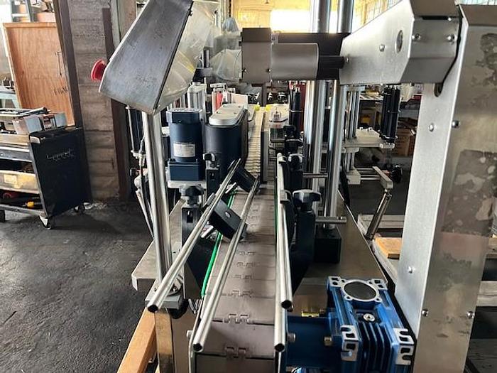 Used Labeler, Pressure Sensitive, Front & Back, Top Hold Down Belt #S745284