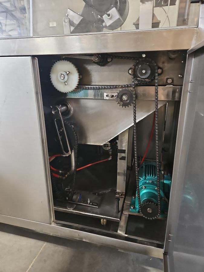 Used Enrober, Chocolate, 15" (381 mm) Belt, AMC, Model 400A, Stainless Steel, #5991726