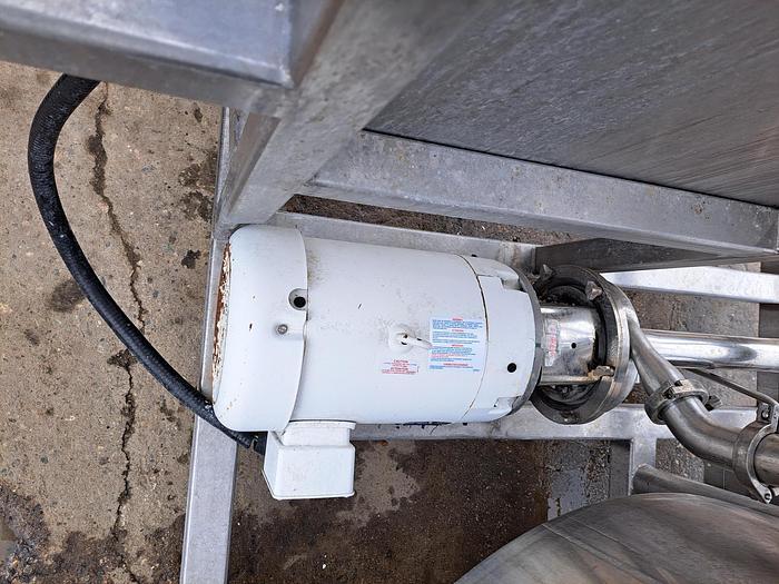 Used CIP, 3-Tank CIP Skid, 370 Gallon, 304 S/st, PIA, Heat Exchanger #S745252