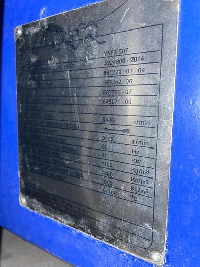 Used Centrifuge, Separator, 380v, Liquid Discharged, Alfa Laval, VNPX 507 #5990954