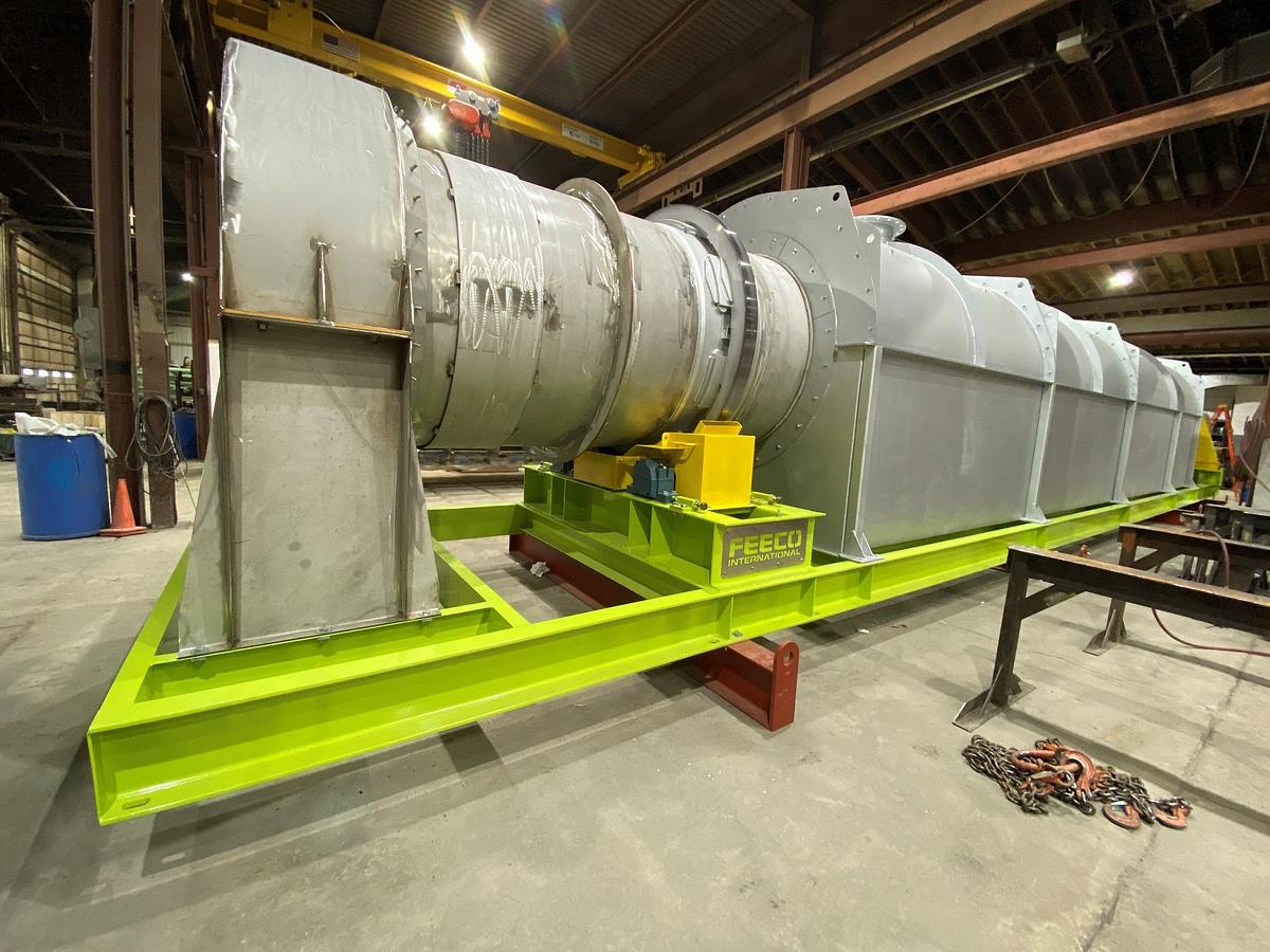 Used Kiln, Rotary, 4.5' Dia. x 50' L, 304L Stainless Steel, FEECO, Indirect Fired, Gas Fired, #5991747