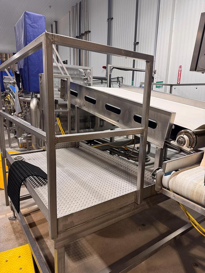Used Conveyor, Belt, 48" Wide x 8' Long, Stainless Steel, Inspection, 5992001