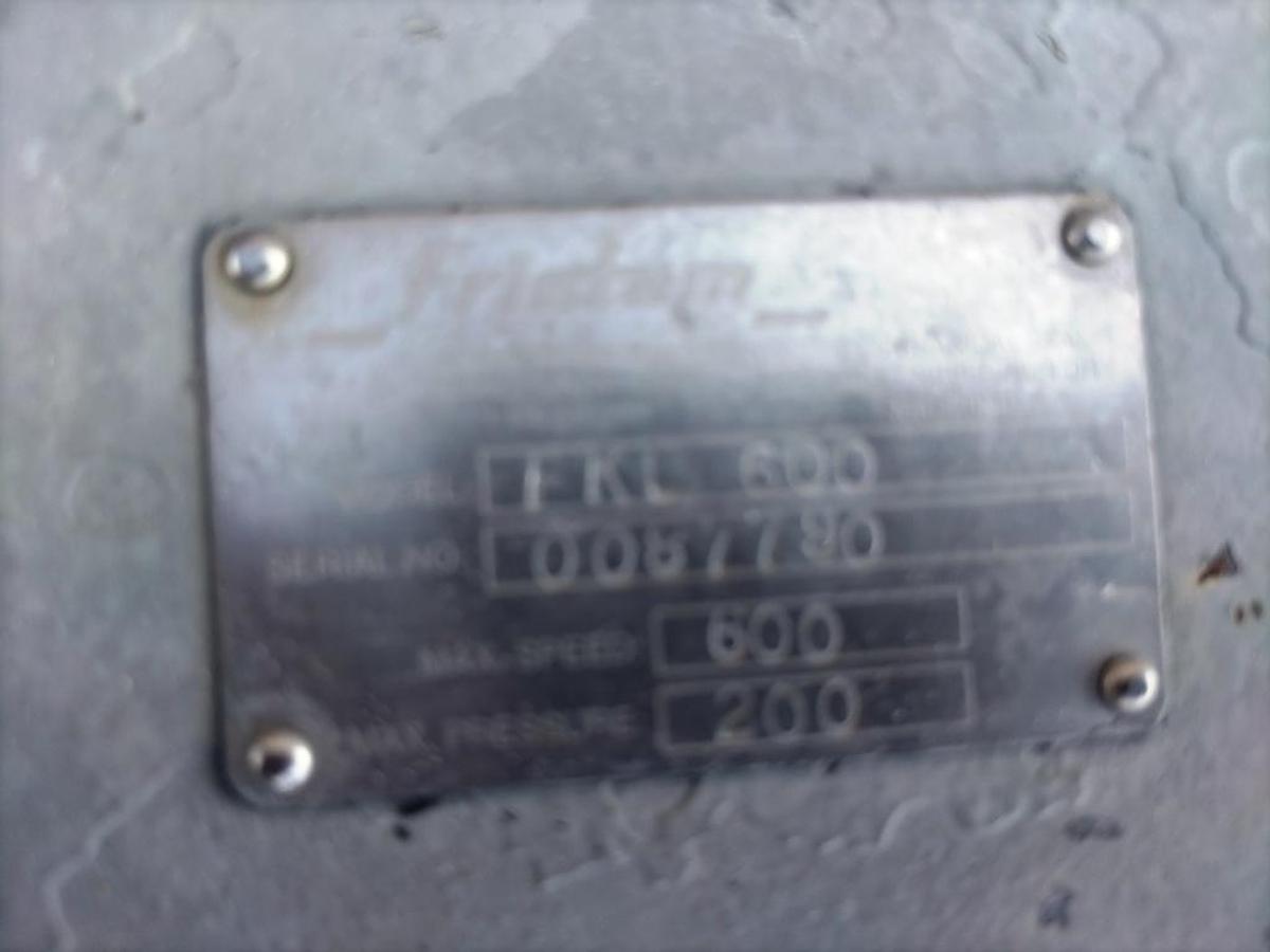 Used Pump, Positive, Fristam FKL 600, 125 HP, 7" In/Out, Flanged, #5991930
