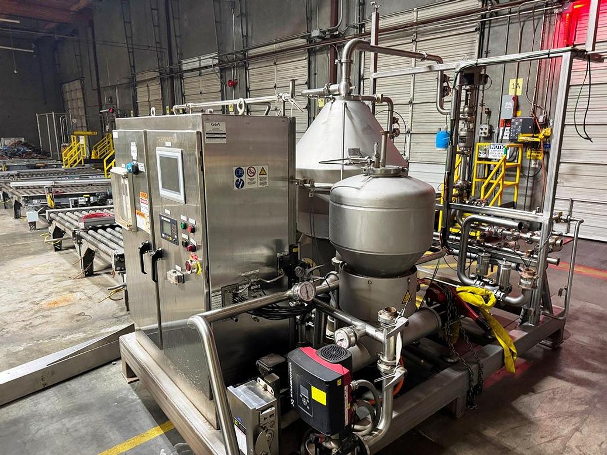 Used Centrifuge, GEA, Model GSI 125-06-772, Disc Stack Clarifier, Stainless Steel, #5991626