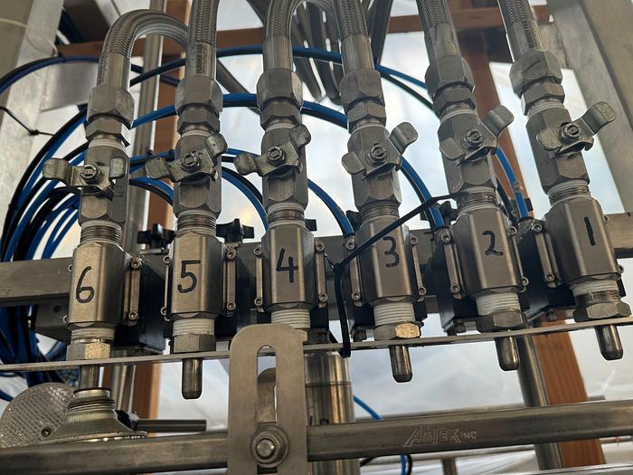 Used Filling Line, 12-Head, Overflow Filler, Inline Capper, Liquid Packaging Solutions - #C745379