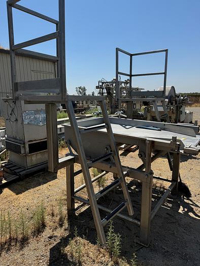 Used Feeder, Vibratory, 48" x 7', Stainless Steel, Key, #5861445