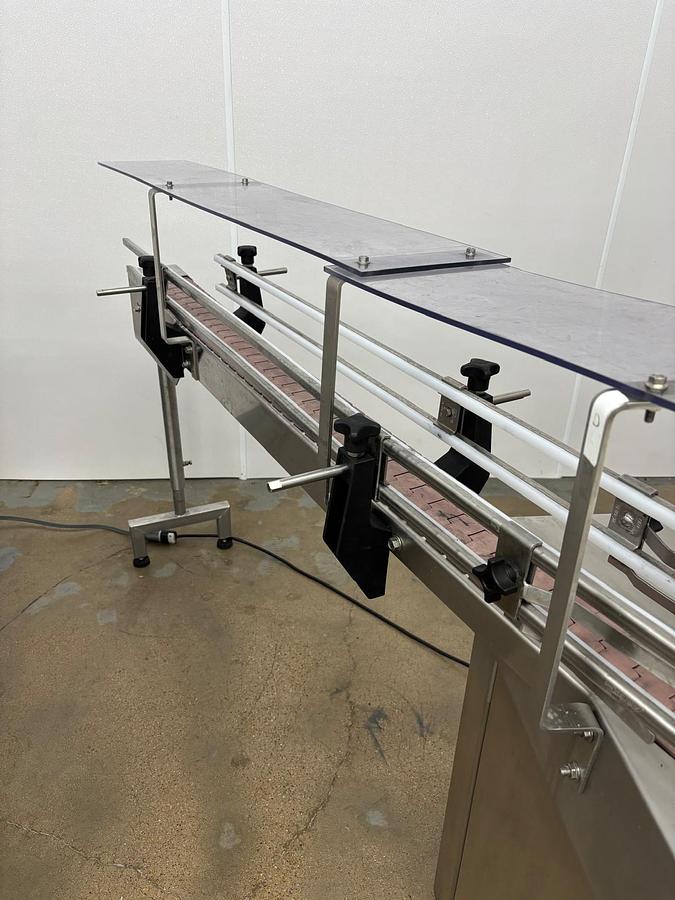 Used Filling Line, Conococheague Stainless, Two-Valve Automatic Liquid Filler & Capper, Weigh, Tray, Conveyor, #5991434