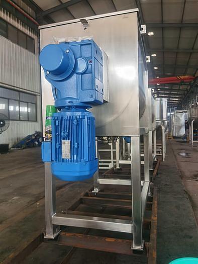 Used New 15 Cubic Foot Stainless Steel Ribbon Mixer, 5 HP