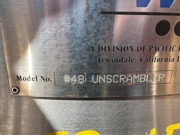 Used Table, Accumulation, 48", Stainless Steel, Unscrambler, PackWest #S745238