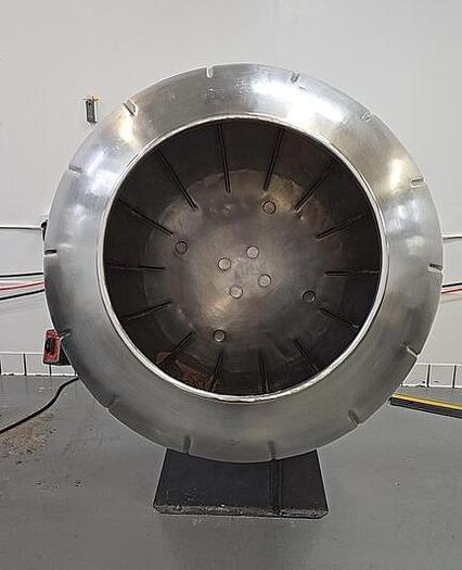 Used Mixer, Rotary, Drum, Seasoning, Stainless Steel, 40"