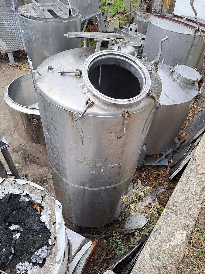 Used Tank, 528 Gallon, 316L Stainless Steel, 47" X 68", DB/DT, Less Cover #S741013