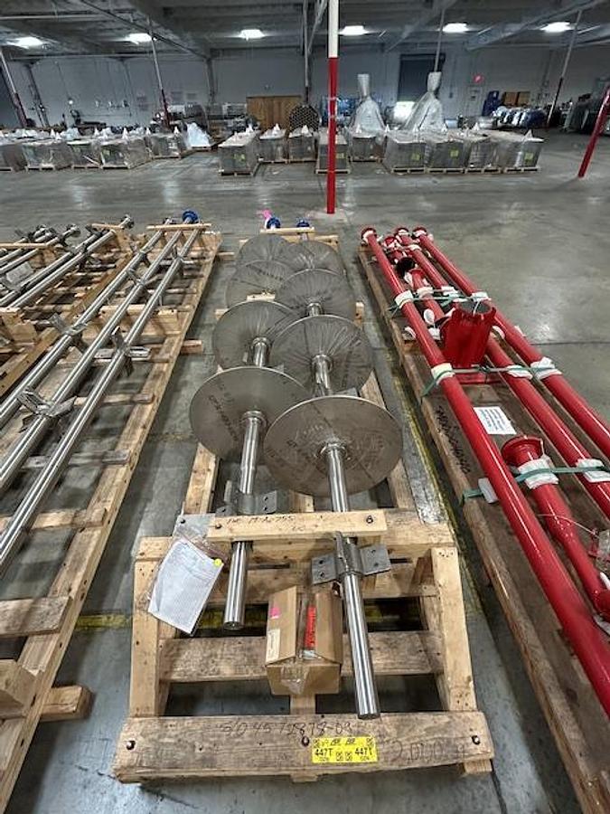 Used Reactor, 2,775 Gallon, 304 Stainless Steel, Equipromex, Water Wash, Vertical, 145 PSI, Agitated, Unused, #5991584