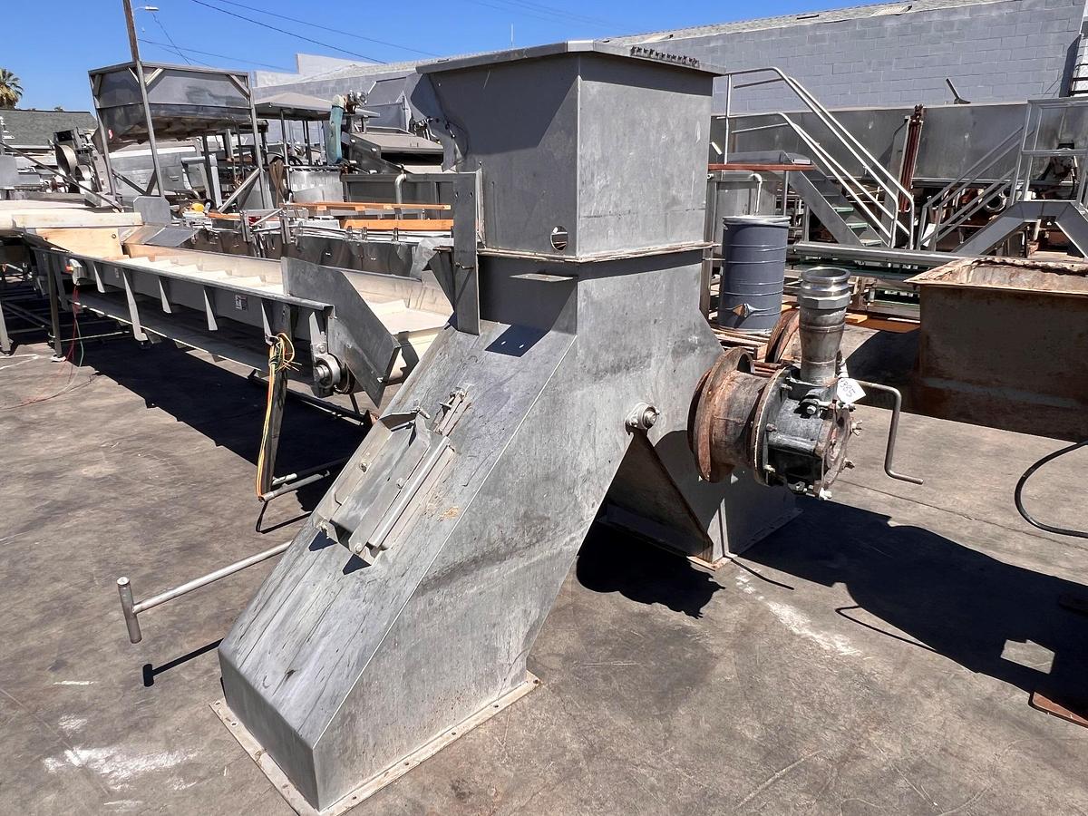 Used Hopper, Feed Hopper, Dual Discharge w/ Gate, Stainless Steel, Sound Ocean Metal Fabricators, #5991527