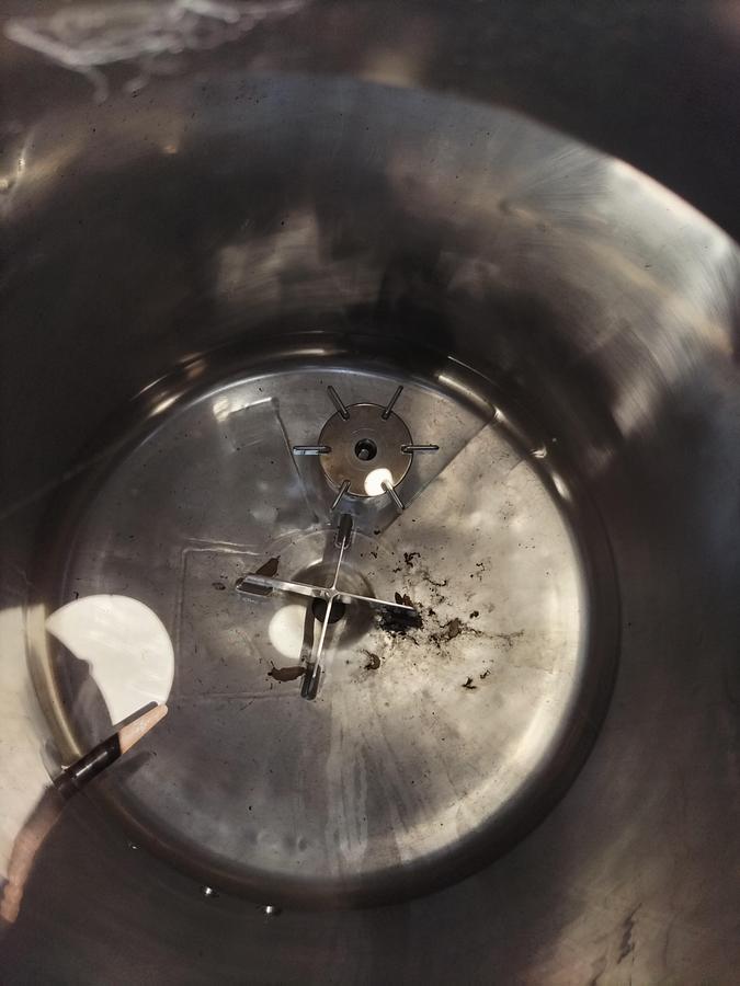 Used Tank, 66 Gallon (250 Liter), 316L Stainless Steel, Jacketed, Agitated, 45 PSI, Walker, #5991488