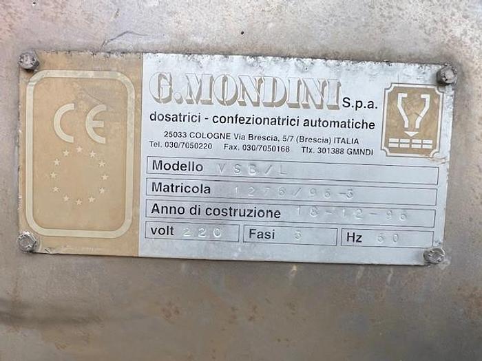 Used Depositor, Cheese, G Mondini, Mdl VSB/L, Piston (4) S/st, #S731696