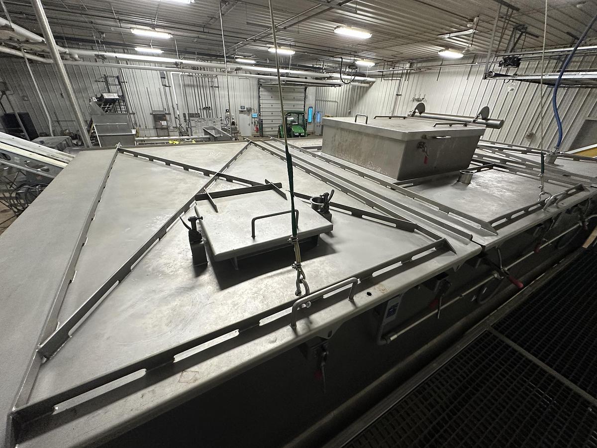 Used Mixer, Paddle, 519 CF, 304 Stainless Steel, Jacketed, 100 HP, Barely Used, #5991662