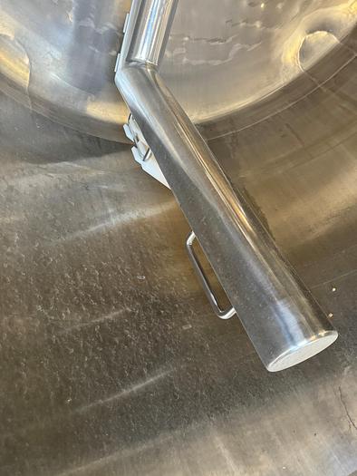 Used Tank, 300 Gallon, 316L Stainless Steel, Jacketed, Scrape Agitated, Feldmeier #S745371