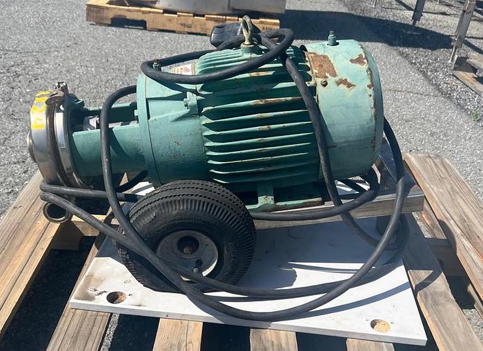Used Pump, Centrifugal, 10 HP, S/st, Tri-Flo, Portable #C745098