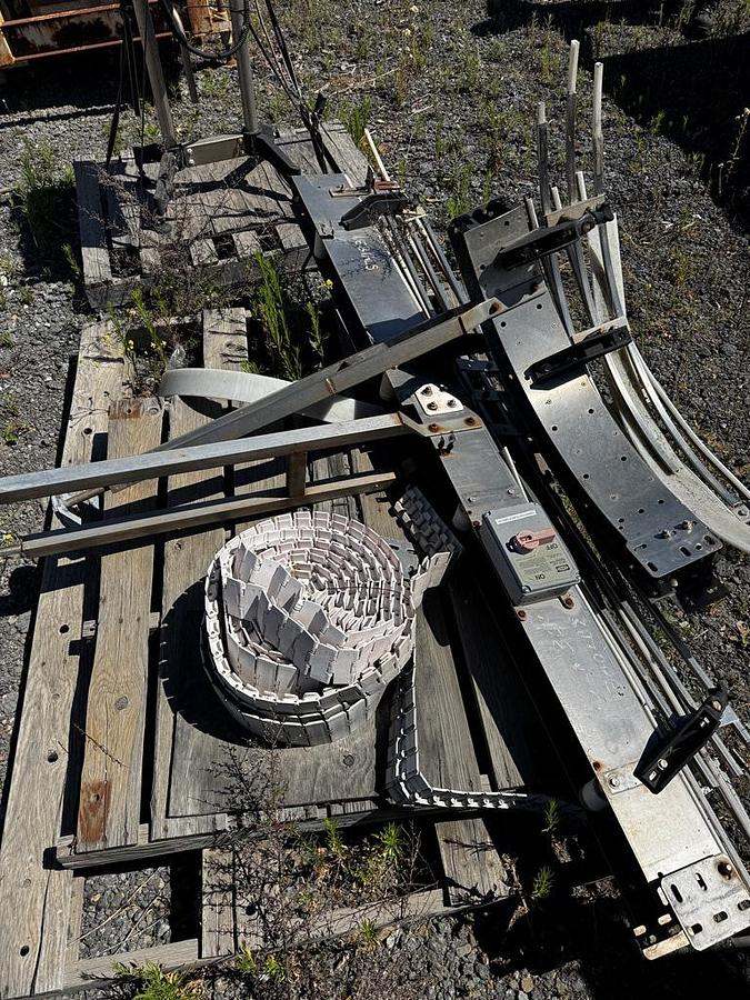 Used Conveyor, Belt, 6" X 25', S/st, Bottle Track, #S741839